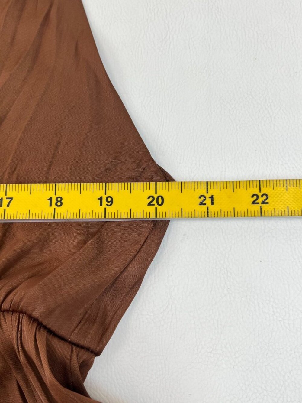 NWOT Farm Rio Ruffled Sleeveless V-Neck Midi Dress Brown Size L - Picture 14 of 16